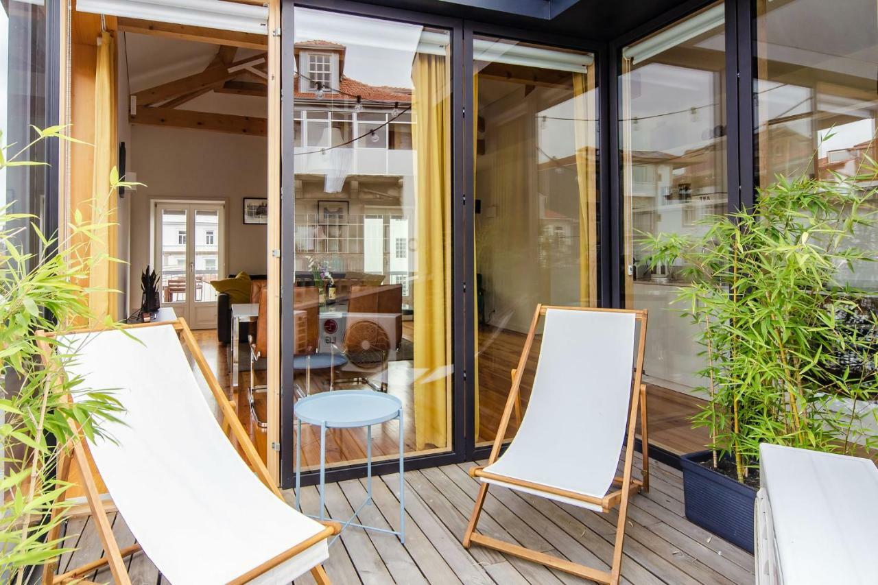 Amazing Penthouse Apartment In Historic Porto Bagian luar foto